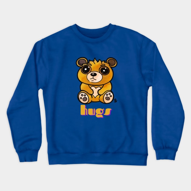 Kawaii Teddy Bear -  Hugs Crewneck Sweatshirt by Alt World Studios